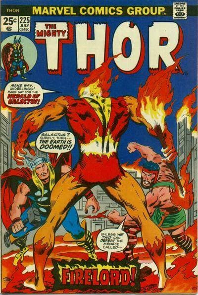 Firelord — first appearance cover
