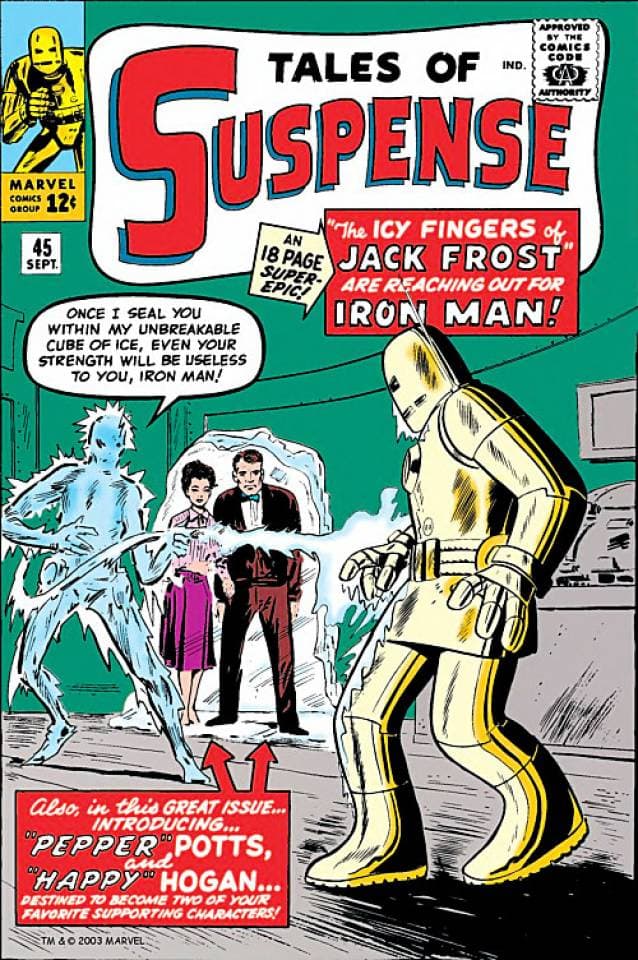 Pepper Potts — first appearance cover