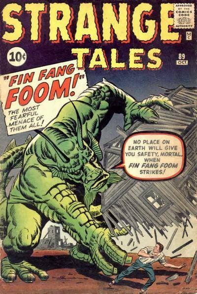Fin Fang Foom — first appearance cover