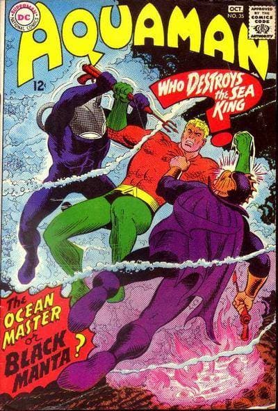 Black Manta — first appearance cover