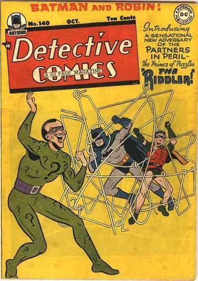 Riddler — first appearance cover