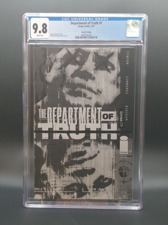 Department of Truth #1 (Fourth printing), CGC 9.8