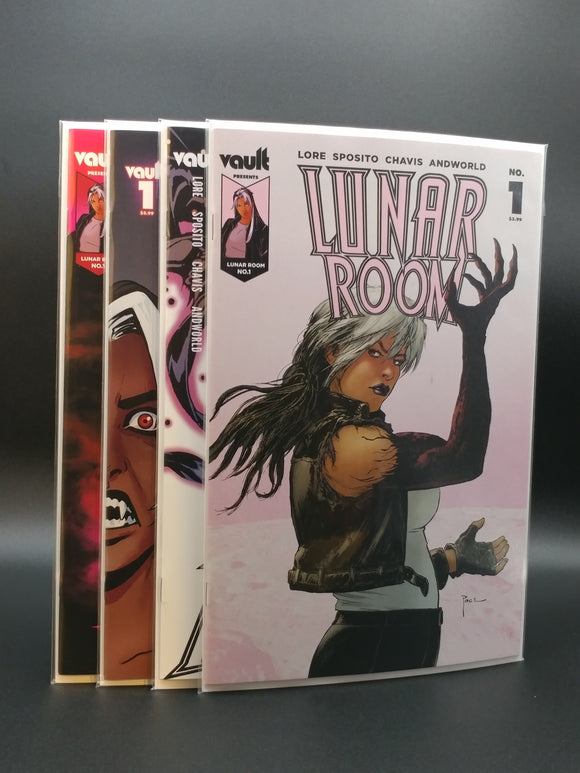 Lunar Room #1, Covers A, B, C, and D
